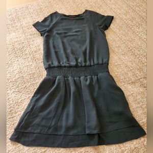 BANANA REPUBLIC Women's  chiffon short sleeve dress above knees‎ Green Size 0